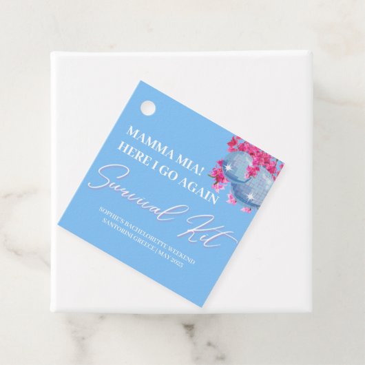 Dancing Queen Junggeselinnen-Abschied Survival Kit Geschenkanhänger (Beispiel)