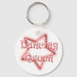 Dancing Queen-Mädchen-rosa Logo-Schlüsselkette Schlüsselanhänger