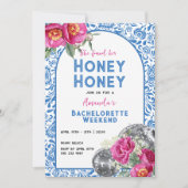 Dancing Queen Mamma Mia Bachelorette Itinerary Einladung (Vorderseite)