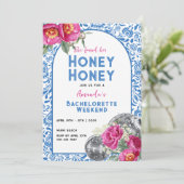 Dancing Queen Mamma Mia Bachelorette Itinerary Einladung (Stehend Vorderseite)