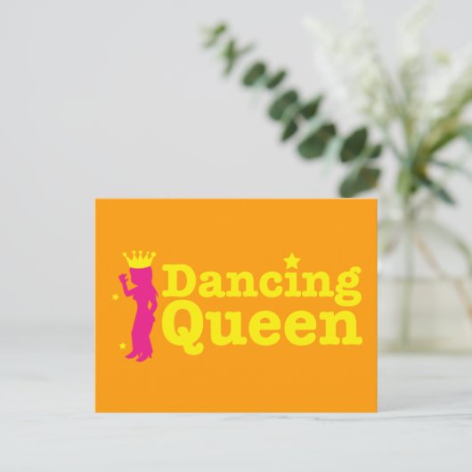 Dancing Queen Postkarte (Stehend Vorderseite)