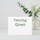 Dancing Queen Postkarte (Stehend Vorderseite)