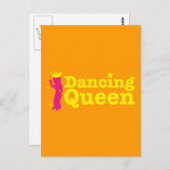 Dancing Queen Postkarte (Vorne/Hinten)
