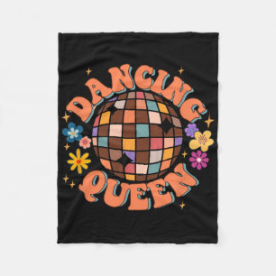 Dancing Queen Retro Bridesmaids Disco Bachelo Fleecedecke