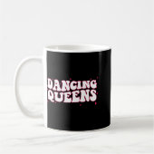 Dancing Queen Retro Bridesmaids Disco Bachelo Kaffeetasse (Links)