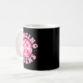 Dancing Queen Retro Bridesmaids Disco Bachelo Kaffeetasse (Vorderseite Links)