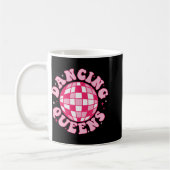 Dancing Queen Retro Bridesmaids Disco Bachelo Kaffeetasse (Links)