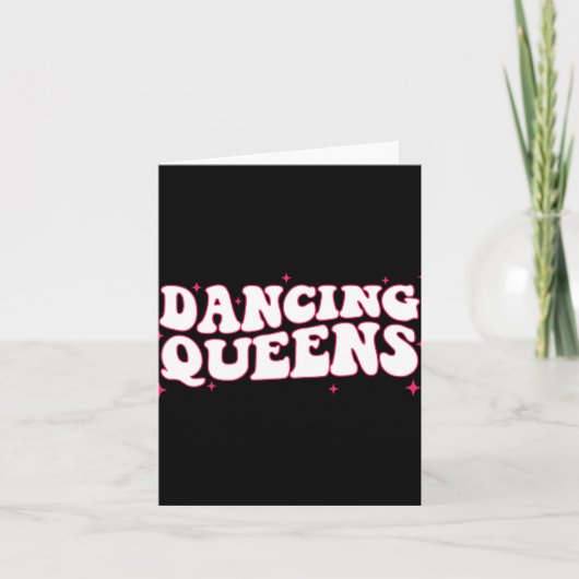 Dancing Queen Retro Bridesmaids Disco Bachelo Karte (Vorderseite)