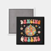 Dancing Queen Retro Bridesmaids Disco Bachelo Magnet (Vorderseite/Rückseite)