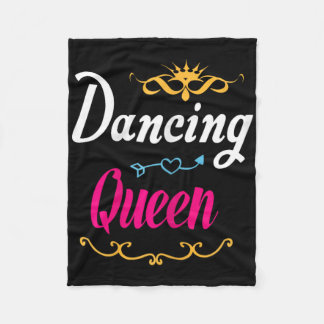 Dancing Queen Retro Moderne Art Fleecedecke