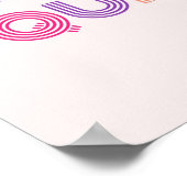 Dancing Queen Retro Poster (Ecke)