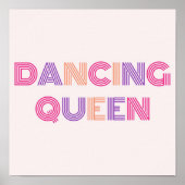 Dancing Queen Retro Poster (Vorne)
