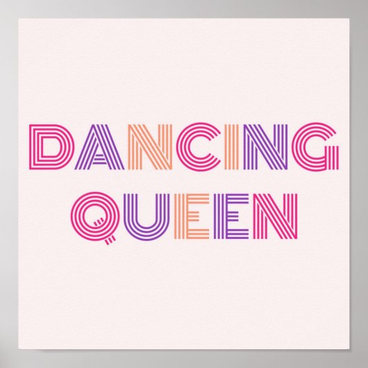 Dancing Queen Retro Poster (Vorne)