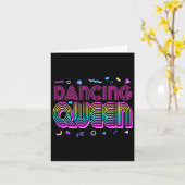 Dancing Queen Shirt Vintag Dancing 70er Karte (Gelbe Blume)