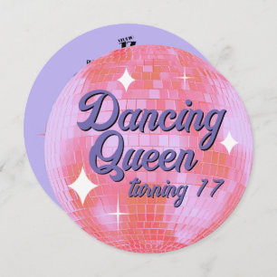 Dancing Queen Wning 17 Disco Ball Einladung