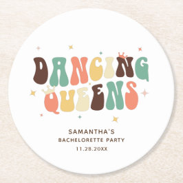 Dancing Queens Junggeselinnen-Abschied Ristorante  Runder Pappuntersetzer