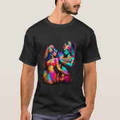 Dancing Radha Krishna T-Shirt (Vorderseite)