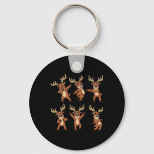 Dancing Reindeer Dance Challenge Weihnachtsmänner Schlüsselanhänger