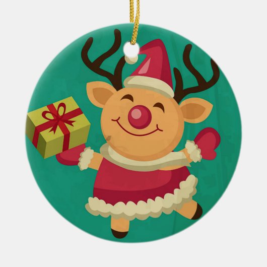 Dancing Rentier Ornament (Vorne)