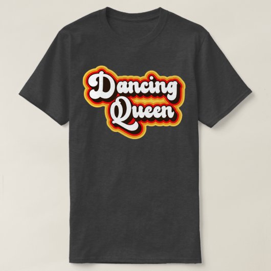 Dancing Retro 70er Design T-Shirt (Design vorne)