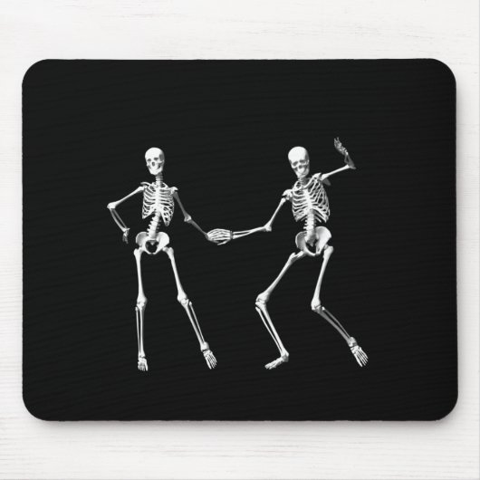 Dancing Retro Skeletts Maus Pad Mousepad (Vorne)