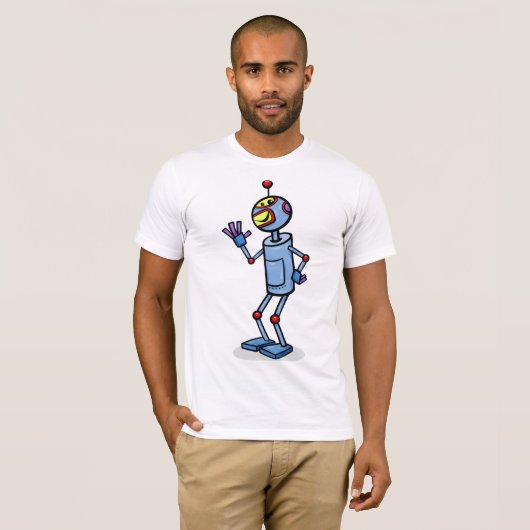 Dancing Robot Mens T - Shirt (Vorne ganz)