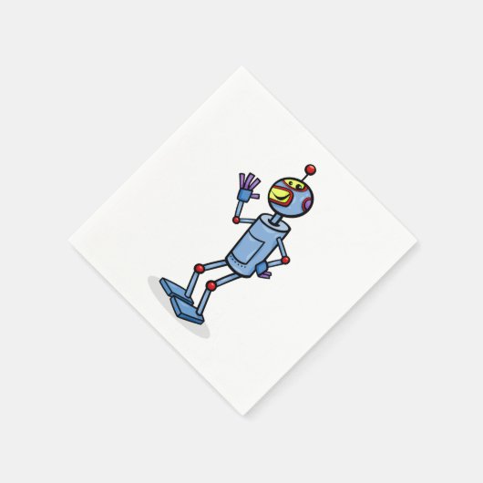 Dancing Robot Paper Napkins Serviette (Ecke)