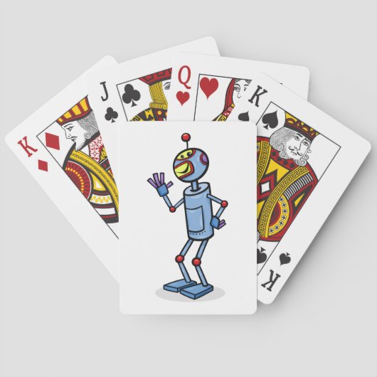Dancing Robot Playing Cards Spielkarten (Rückseite)