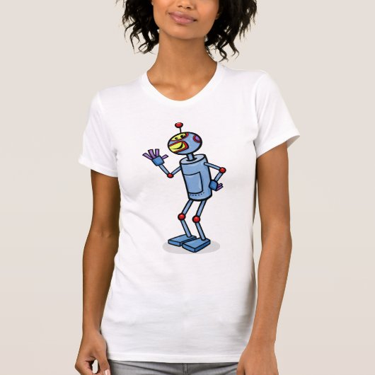 Dancing Robot Womens T - Shirt (Vorderseite)