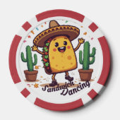 Dancing Sandwich Fiesta Pokerchips (Rückseite)