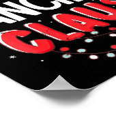 Dancing Santa Claus Christmas Matching Costume Poster (Ecke)