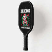 Dancing Santa Claus Christmas Pickleball Schläger (Links)