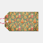 Dancing Santa - Mittlere Geschenktüte Geschenkanhänger (Rückseite Horizontal)