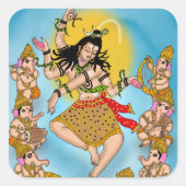 Dancing Shiva Sticker (Vorderseite)