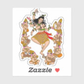 Dancing Shiva Sticker (Blatt)