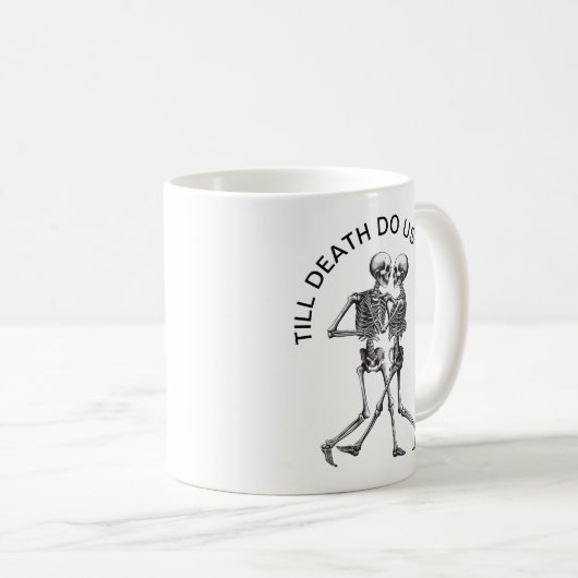 Dancing Skeleton Couple Kaffeetasse (VorderseiteRechts)