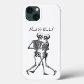 Dancing Skeleton Couple Personalisiert Phone Case (Rückseite)