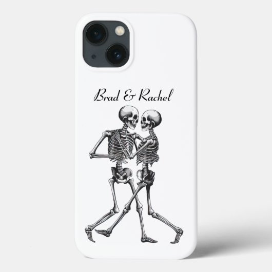 Dancing Skeleton Couple Personalisiert Phone Case (Rückseite)