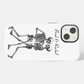 Dancing Skeleton Couple Personalisiert Phone Case iPhone Hülle (Rückseite (Horizontal))
