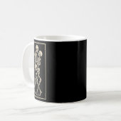 Dancing Skeleton Couple - Romantisches gotisches H Kaffeetasse (Vorderseite Links)