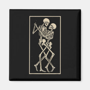Dancing Skeleton Couple - Romantisches gotisches H Magnet