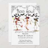 Dancing Skeleton Cowboy Halloween Hat Einladung (Vorne/Hinten)