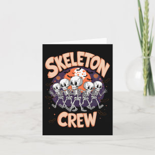 Dancing Skeleton Crew Halloween-Party Spaß Spooky Karte