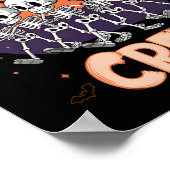 Dancing Skeleton Crew Halloween-Party Spaß Spooky  Poster (Ecke)