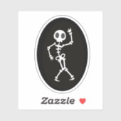 Dancing Skeleton Die Cut Sticker Decal (Blatt)