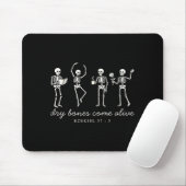 Dancing Skeleton Dry Bones Come Alive Christian Ha Mousepad (Mit Mouse)