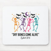Dancing Skeleton Dry Bones Come Alive Christian Ha Mousepad (Vorne)