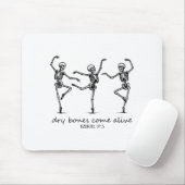 Dancing Skeleton Dry Bones Come Alive Christian Ha Mousepad (Mit Mouse)