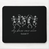 Dancing Skeleton Dry Bones Come Alive Christian Ha Mousepad (Vorne)