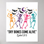 Dancing Skeleton Dry Bones Come Alive Christian Ha Poster (Vorne)